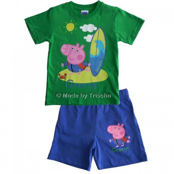 Peppa Pig 2 teiliges Set T Shirt mit Shorts